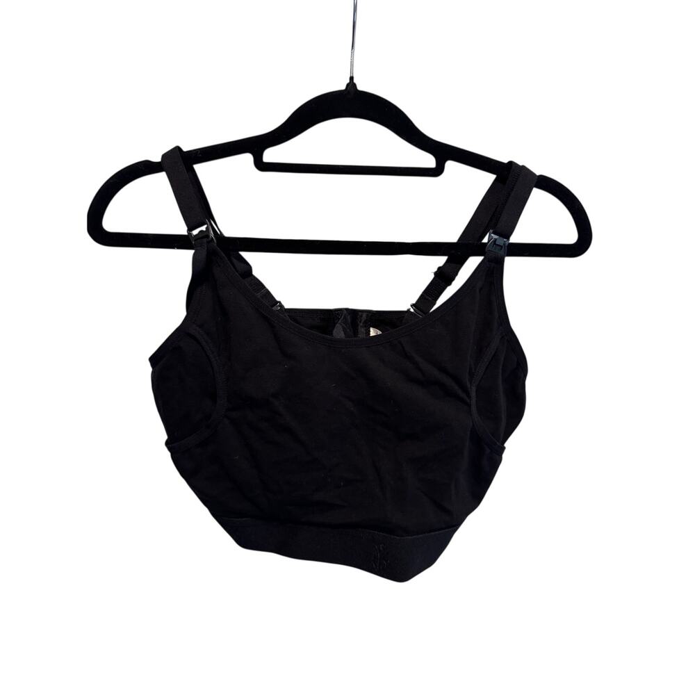 Hands-Free Nursing Bra Accessory Black Medium Pumping Maternity Bralette
